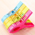 thumbnail image 4 of 16 Pack Windproof Clamp, Jumbo Size，Plastic Clamp, Drying Clothes Clamp， Drying Bed Sheet Clamp，Fashion Bright Color, 4 of 8