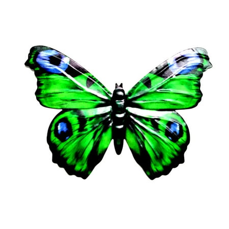 Worallymy Butterfly Wall Art Decor Metal Simulation Insect Patio Garden Ornament Indoor Outdoor DIY Sculpture Figurine Statue with Hook
