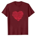 thumbnail image 5 of Yaoyar Valentine's Men's Love Heart Print Graphic Tees Valentine Shirt Tops Short Sleeve Shirt Crew Neck Vintage T Shirt Casual Summer Tops Trendy Street Pullovers, 5 of 5