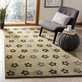 thumbnail image 2 of SAFAVIEH Soho Liam Geometric Wool Area Rug, Sage/Black, 2' x 3', 2 of 11