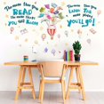thumbnail image 2 of Reading Book Wall Stickers for Classroom: Learning Educational Read Inspirational Quotes The More That You Read Wall Decals - Peel and Stick Nursery School Library Office Wall Decor, 2 of 3