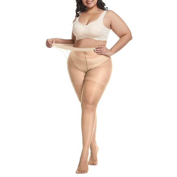 Bunenne Pantyhose for Women Womens Tights Sheer Black Tights for Women's Plus Size Nylon Iicrease Breathable Elastic Thin Oversized Stockings Plus Size Tights Sheer Pantyhose A A