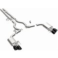 thumbnail image 2 of Magnaflow Performance Exhaust System Kit 19643 Competition Series Cat-Back System; Stainless Steel; With Dual Chambered Mufflers; 3 Inch Pipe Diameter; Dual Exhaust With Quad Exit; Split Rear Exit, 2 of 5