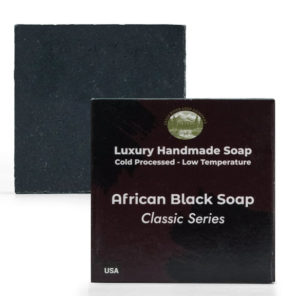 African Black Soap - Premium Classic Single Soap Bar 5oz - Falls River Soap