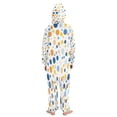 thumbnail image 3 of Vzayyk 4T-14Y Size Aviliable Cozy One-Piece Footless Sleeper Pajama Blue and Orange Dots, 3 of 8