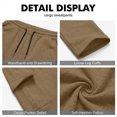 thumbnail image 7 of VV AVEORS Cargo Sweatpants For Women Baggy Drawstring Waist Hiking Pants Lightweight Y2k Athletic Joggers With Pockets Light Brown S, 7 of 7