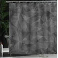 thumbnail image 3 of Ambesonne Abstract Shower Curtain, Geometric Print Triangle, 69"Wx70"L, Dark Grey, 3 of 4