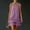 Purple, variant on Women Summer Tank Dress V Neck Sleeveless Tiered Ruffle Loose Fit Casual Basic Going Out Mini Dress
