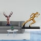 thumbnail image 2 of Adorno de cabeza de ciervo corredor, figura moderna, artesanía, animal, arte abstracto, escultura, decoración del hogar, adorno decorativo, estatua de, 2 of 8