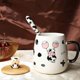 thumbnail image 4 of Cute Cow Coffe Mug with Cover and Spoon, Ceramic Cow Coffee mug, 420ml Kawaii Cow Mugs, 3D Animal Cow Mug Prefect Gifts For Boys Girl Women Kid (Ballo, 4 of 4