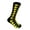 Black with Yellow, variant on Black with White Houndstooth Pattern Dress Casual Socks for Men