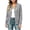 Gray, variant on Cardigan Sweaters for Women Fall Casual Jacket Long Sleeve Button Collared Knitted Tops