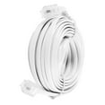 thumbnail image 3 of Unique Bargains 6M 20ft RJ11 6P2C Telephone Extension Cable Connector White, 3 of 5