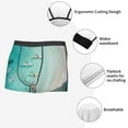 Lukts Turquoise Beach Kayaking Pattern Men's Underwear Covered