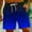 Blue, variant on Summer Plus Size Board Swim Shorts for Men Gradient Color Lightweight Quick Dry Beachwear Elastic Waist Drawstring Bathing Suit with Pocket