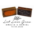 thumbnail image 1 of Printtoo Personalized Wood Mounted Let Love Grow Custom Stamper Wedding Favor Rubber Stamp-2.2 x 0.86 Inches, 1 of 4
