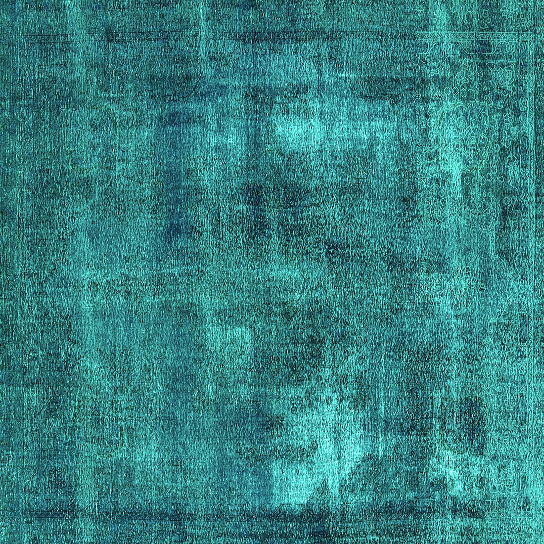 Ahgly Company Indoor Square Oriental Turquoise Blue Industrial Area ...