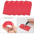 thumbnail image 3 of Étiquettes-cadeaux Rouges, 100 Pcs Étiquettes-Cadeaux en Papier Rouges avec Ficelle, Étiquette Suspendue en Papier Vierge 2.8x1.6 Po, Étiquette Rectangulaire pour Nom de Cadeau pour Noël, Emballage-Cadeau, Bricolage Arts et Artisanat, Ventes de Garage, 3 of 6