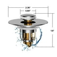 thumbnail image 2 of Tapón para lavabo Mer-Maid Drain Magic, latón cromado, 2 of 9
