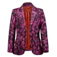 thumbnail image 5 of ETHAN Easter Suits For Boys Tuxedo Suit Formal Jacquard Dress 3 Pieces Blazer Bow Tie Pants Rose Red 5Y, 5 of 9