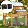 thumbnail image 2 of JZROCKER Exhaust Fan for Chicken Coops Greenhouses Shed Monocrystalline Solar Panel Sustainable Cooling Solution, 2 of 7