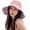 Xinm001-pink, variant on Women Summer Sun Hat Wide Brim Wired Edge Floral Beach Bucket Hats Reversible Foldable Travel UV Protection Lady Hat