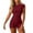 Wine, variant on Hurxie Womens Two Piece Lounge Sets Casual Summer Outfits 2 Piece Short Matching Clothing Set Sky Blue,L