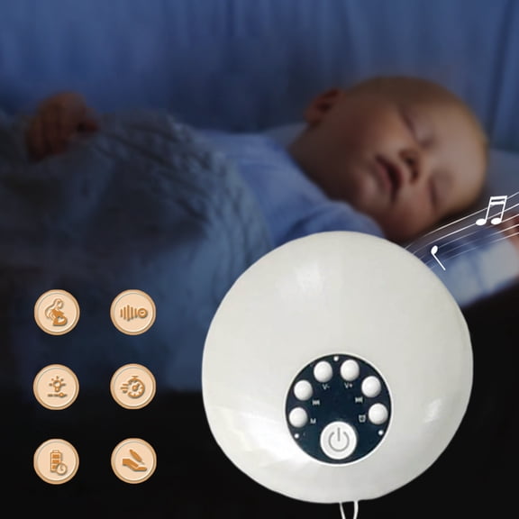 EcoNest White Noise Sleep Aid With 7 Color Breathing Light Soothing Music For Baby’s Peaceful Sleep