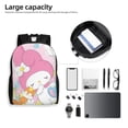 thumbnail image 6 of Kuromi and My Melody Backpack Bookbag Casual Daypack Travel Backpacks for Work Hiking Camping, 6 of 6