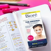 Biore Original Blackhead Remover Deep Cleansing Pore Strips, BONUS 8+2 Count