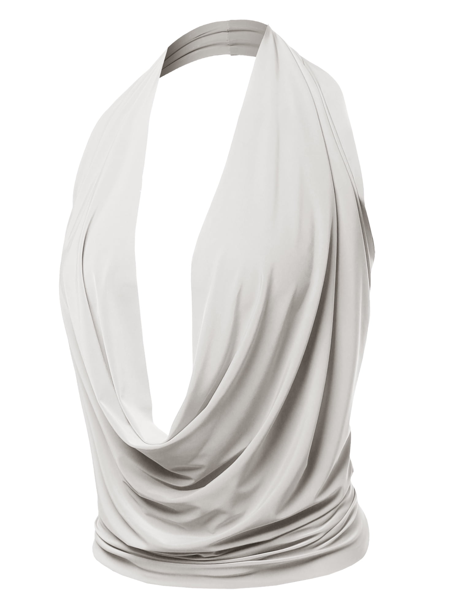 deep v neck halter top