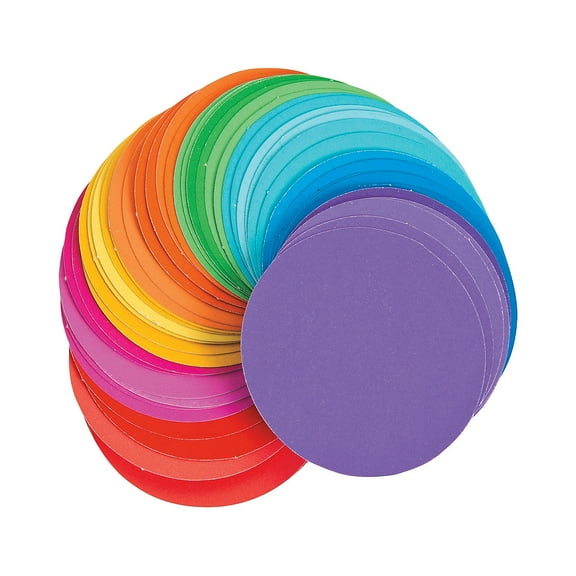Paint Chip Paper Circles - Craft Supplies - 1200 Pieces