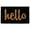 Black, variant on Calloway Mills Coir Script Hello Doormat, 3' x 6'