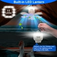 thumbnail image 4 of Moclever 2 in 1 Portable Camping Fan with LED Lantern, 8000mAh Battery Powered Tent Fan with Carabiner Digital Display 4 Speeds 4 Timer Settings, 4 of 13