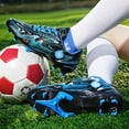 thumbnail image 3 of Boys Girls Soccer Shoes Non-slip Football Boots Cleats Grass Soccer Sneakers 2kr158, 3 of 6