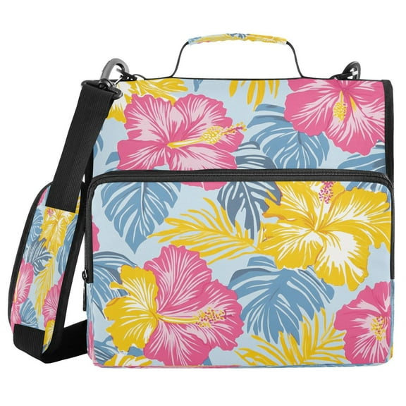 YAZAOO Zipper Binder trapper keeper Documents Organized Design Island Dreams Printed