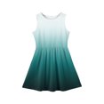 thumbnail image 5 of LTTVQM Sundresses for Girls 7-8 Casual Gradient Spring Dresses Loose Fit Sleeveless Midi Dress Trendy Crew Neck A-Line Dresses Green 7-8 Years, 5 of 5
