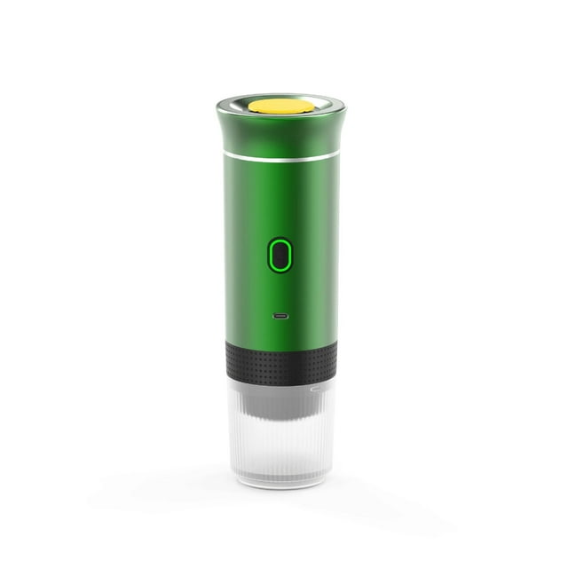 Cafetière Espresso Portable Électrique pour Maison/voiture/camping 3-en-1 Capsule Rechargeable Sans Fil Machine à Café de Voyage, RV, Randonnée, Bureau