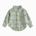 thumbnail image 4 of WXFAZCVU Baby Boy Clothes Plaid Flannel Shirt Toddler Button Down Jacket Coat Fall Outfits Size 3-4 Years, 4 of 4