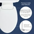 thumbnail image 2 of Brondell Bidet Toilet Seat Non-Electric Ecoseat, Fits Elongated Toilets, White - Dual Nozzle System, Ambient Water Temperature - Easy Installation, Elongated Size, 2 of 10