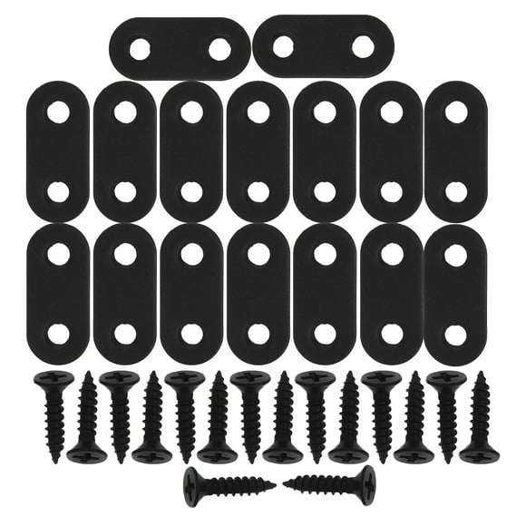Shisuyan Cabinet Joining Hardware Black Wooden Board Connection Diy Projects 16 Sets
