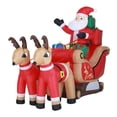 thumbnail image 1 of Luxen Home 7Ft Santa and Sleigh Inflatable with LED Lights, 1 of 1