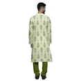 thumbnail image 3 of Atasi Party Wear Kurta Pajama For Men Mandarin Collar Long Sleeve Ethnic Kurta Pajama, 3 of 5