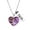 Purple, variant on Uloveido Simulated Red Coral Heart Pendant Faith Necklace with Real Mustard Seed Charms Birthday Gifts for Christian Women Y962 (Red)