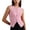 a-Pink23258, variant on Womens Solid Color Sleeveless Ribbed Knit Top Button Front Crewneck Fitted Crop Vest For Spring Summer Casual Office Wear Pink S