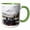 Green/White, variant on 3drose, Norway, Spitsbergen, Kings Bay, Coal Train - Eu21 Cmi0179 - Cindy Miller Hopkins, 11oz Mug