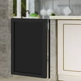 thumbnail image 4 of Saloon Style Swing Door, 2-Way Reversible Half Door, Retro Café Bar Door with Frame & Hinge, 24"W x 35"H, for Kitchen Hallway Counter, Black, 4 of 17