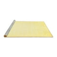thumbnail image 2 of Ahgly Company Machine Washable Indoor Square Solid Yellow Modern Area Rugs, 4' Square, 2 of 4
