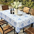 thumbnail image 4 of Spring Tablecloth 60x84 Inch, Floral and Flower Vine Table Cloth for Recatangle Table, Waterproof Hydrangea Table Cover Wrinkle Free for Patio, Picnic, Party Decor, 4 of 6