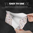 thumbnail image 5 of Lsque Dachshund Dog Puppy Printed Long Tissue Box Cover Holder, Facial Paper Organizer Dispenser,Triangle with Bottom Belt, PVC Leather Decorative Organizer, 5 of 9